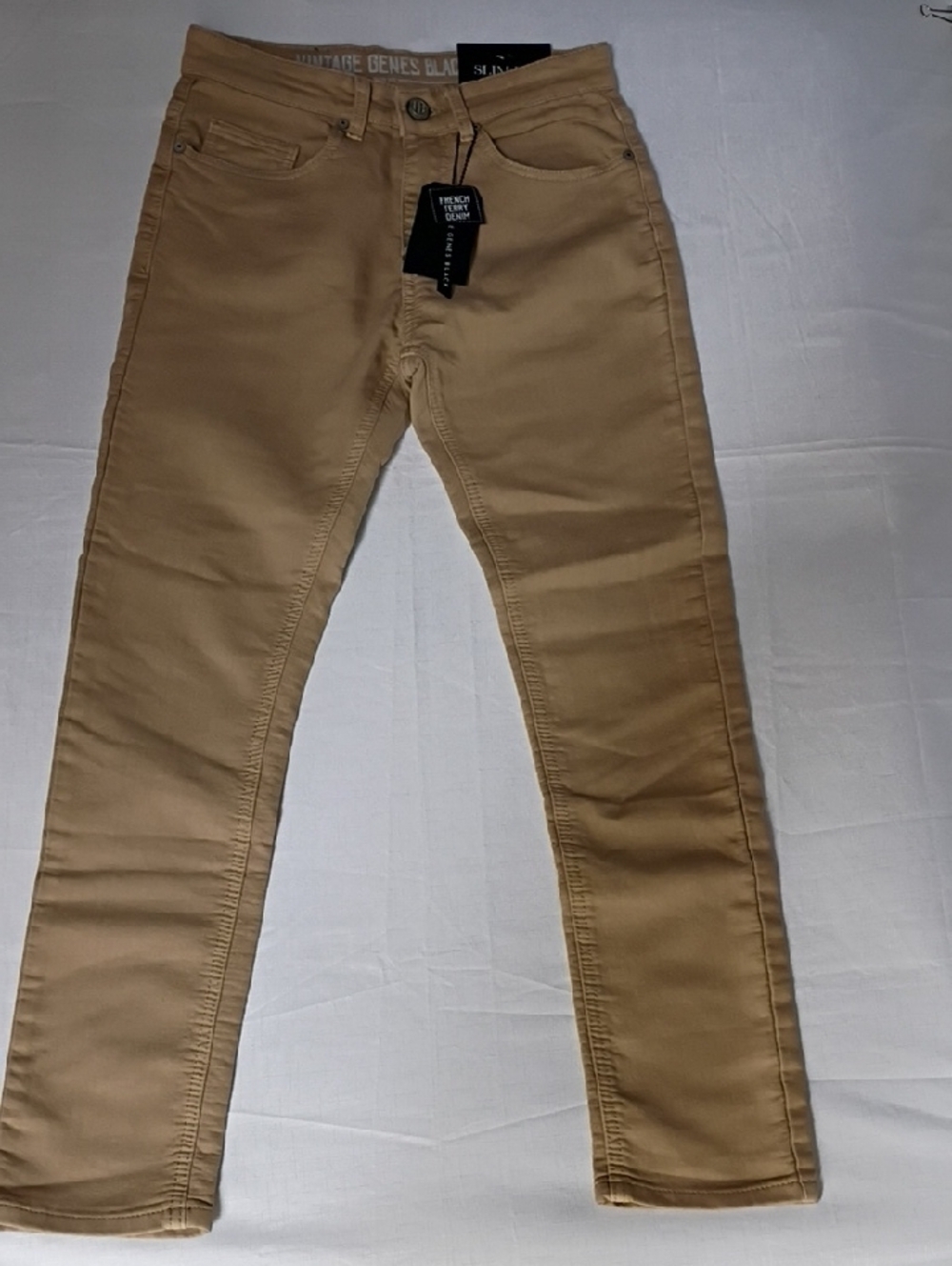 Men’s Chino Pants Vintage Genes   Slim Fit Size 28x30 New WT